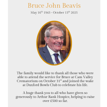 Notice Gallery for Bruce John BEAVIS